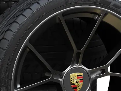 Porsche wheels 3D model