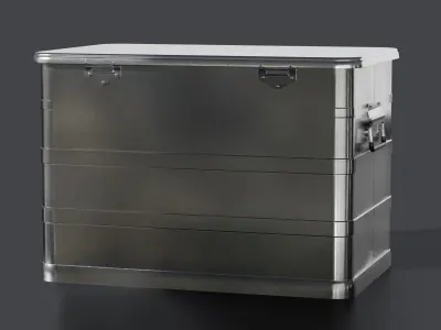Aluminum Container 002 M 3D model