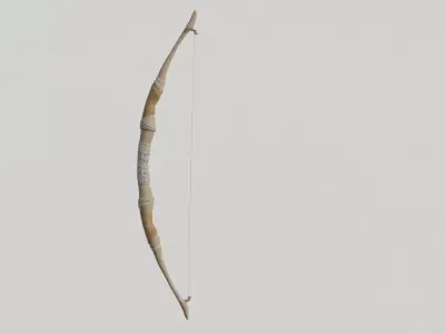 Bow Old Wood Low-poly 3D model