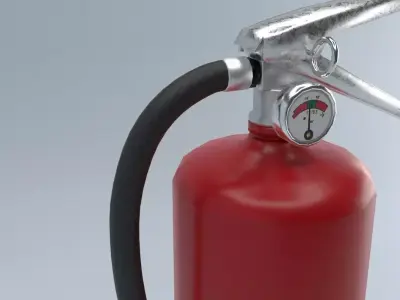 Fire Extinguisher Low-poly 3D model 56