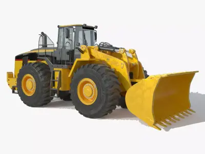 Wheel Loader 3D model 12