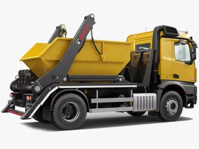 Mercedes Arocs with swap body 3D model