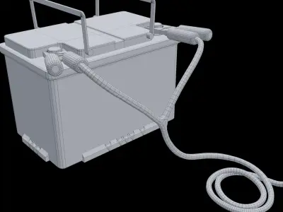 Scrap Gatling Gun Free low-poly 3D model