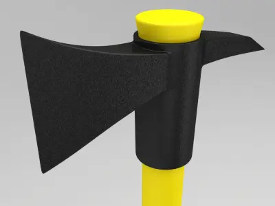 Garden cutter mattock 3d model   3D model purchase