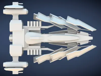 Fighter Spacecraft Free 3D model