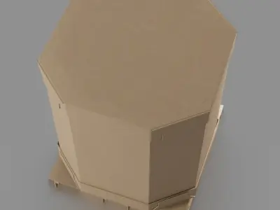 Octabin Cardboard 3D model