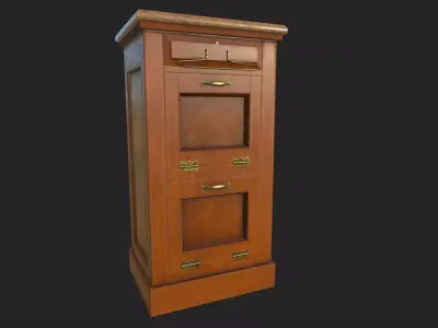 big bang theory Cabinet 01 Low-poly 3D model purchase