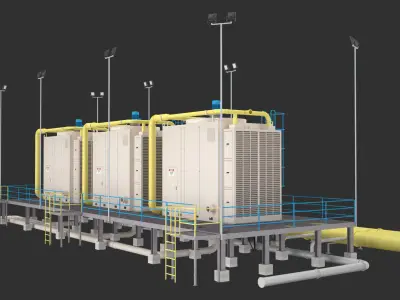 Industrial Air Conditioning 2 3D model