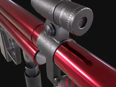 Laser gun 3D model purchase