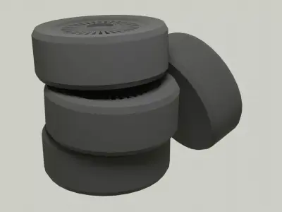 Tires - Stack of Tires Free low-poly 3D model