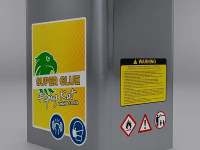 Glue Canister Free 3D model