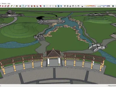 Sketchup Landscape Park J6 3D model