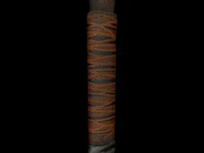 Most recognisible Native American weapon-tomohawk Free low-poly 3D model