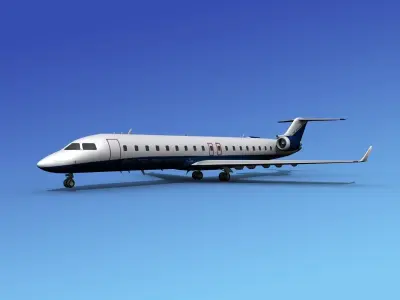 Bombardier CRJ700 AirBaltic 3D model