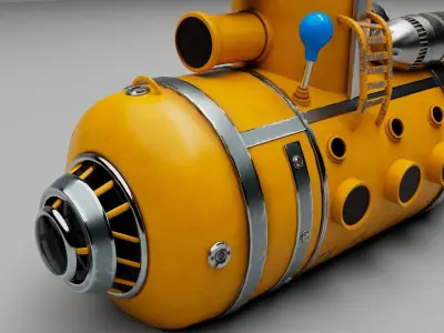 submarine toy 3D model buy