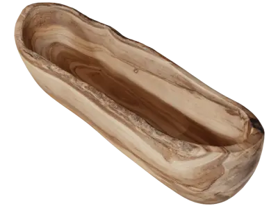 Long Live Edge Wooden Bowl Model 