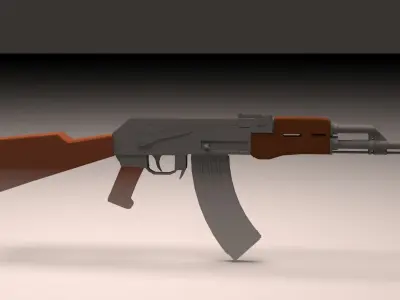 Ak 47 3D model shop