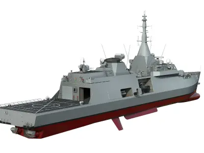 Frigate Class Ship 3D model