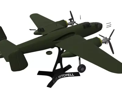B-25 Mitchell 3D print model