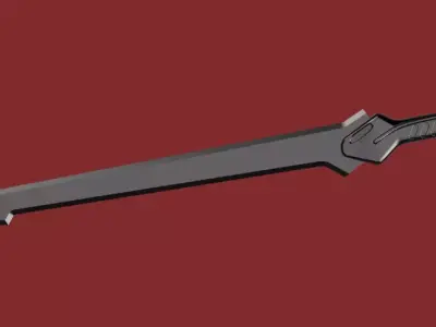 Dune Part Two - House Harkonnen desert soldier sword 3D print model