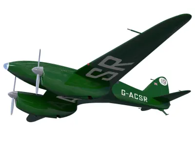 de Havilland DH88 Comet 3D model buy