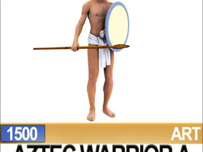 Aztec Warrior A 1500 3D model