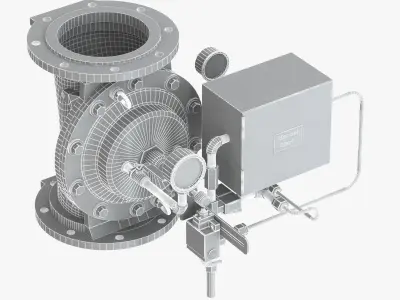 Electric Controlled Valve 3D model