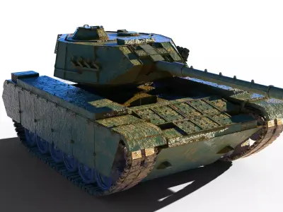 M60 Tank Low-poly 3D model