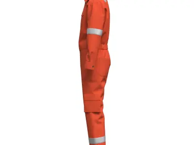workwear - anti fire clothing  3D model