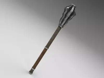 Medieval mace 1 Low-poly 3D model