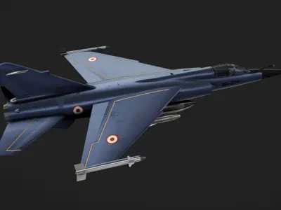 Mirage F1 Low-poly 3D model