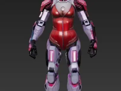 Cyber Girl 2144 Your Futuristic Heroine Awaits 3D model
