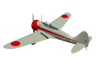 Nakajima Ki27 Nate Otsu 3D model