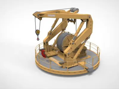 9-Ton manipulator crane 3D model