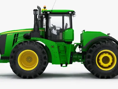 John Deere 9620R Power Tractor 3D model