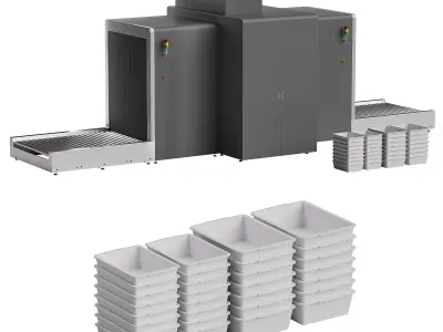 HP-SE150180D Large Dual View X-ray Screening System 3D model