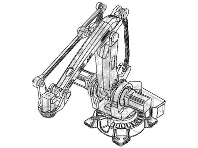 ABB Palletizer Robot IRB 460 3D model