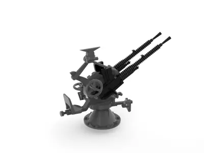  type 93 shiki twin 13 mm  3D print model