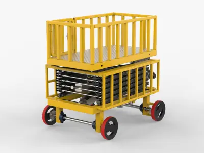 Platform Lift Truck 3D model
