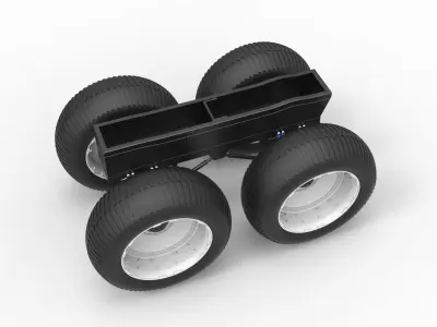 Chassis of vintage monster truck Scale 1 to 25 3D print model purchase