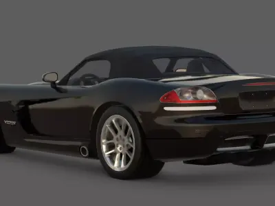 2003 Dodge Viper SRT10 3D Model Viper Returns with a Vengeance 3D model