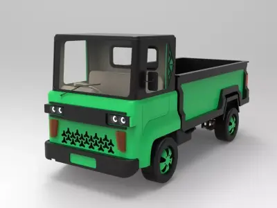 MINI TRUCK MODEL -3D PRINTABLE MODEL 3D model