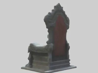 Cool Throne Model 2 PCS Low-poly 3D model
