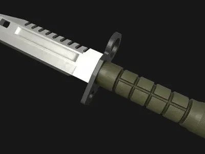 M9 Bayonet Knife Low-poly 3D model buy