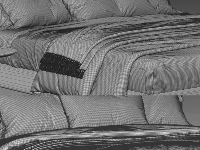West Elm Emmett Bed 3D model
