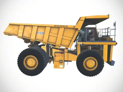 BH100 BEML Mining CONSTRUCTION OPENCAST MINING REAR DUMPERS 3D model