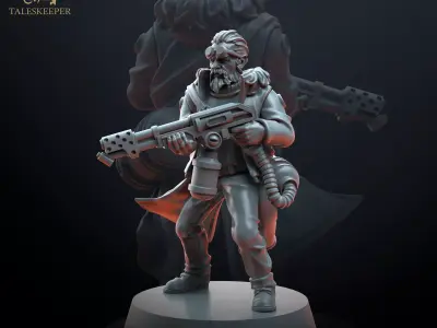 Researcher of Arctic Expedition 3D print model