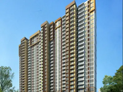 3Dmax fashion city commercial square building 300 3D model
