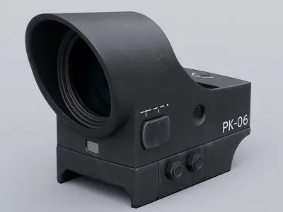 PK-06 Reflex Sight Low-poly 3D model