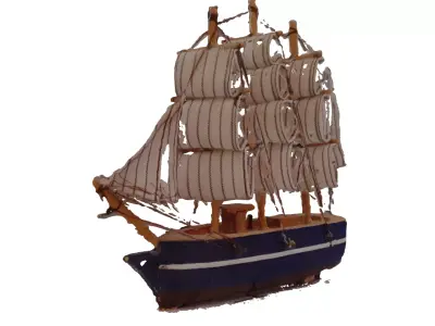 Sea ship - mini toy Free 3D model